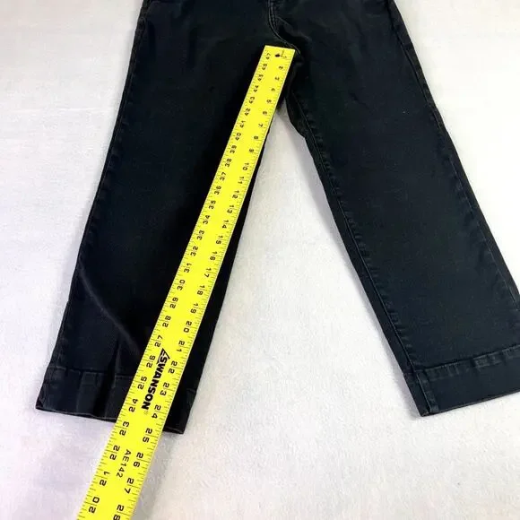 Everlane Jeans Women's Size 2 Black Cropped High Waist Straight Organic Cotton - Picture 8 of 13